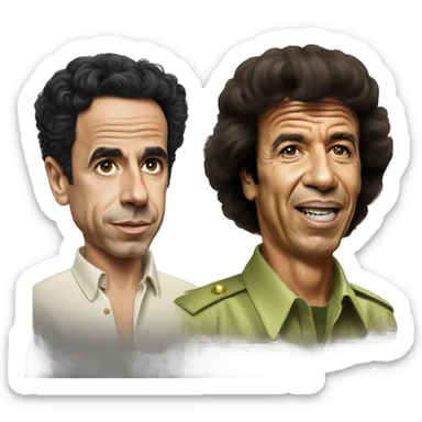 Photo realistic, Frankie muñiz and Muammar Gaddafi sticker