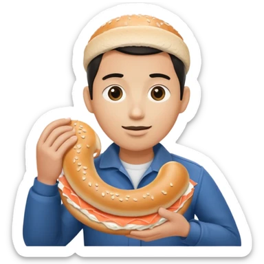 İnsan simit karışım sticker