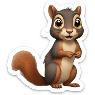 Harry Potter but he’s actually a squirrel sticker