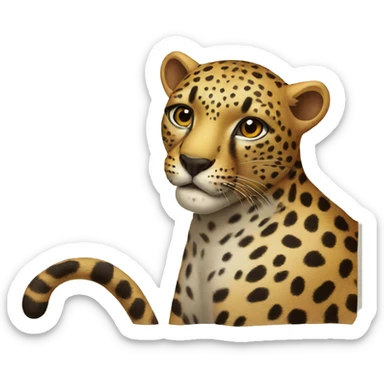 leopard sticker