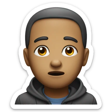 begging and pleading face sticker