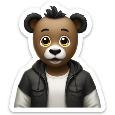 Panda at nani house sticker