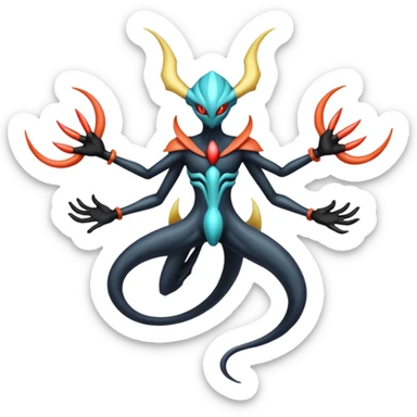 Darkrai-Deoxys-Giratina-fusion, full body sticker