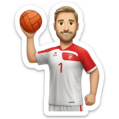 Polnischer Handballspieler sticker