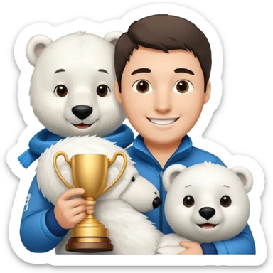 f1 driver polar bear sticker