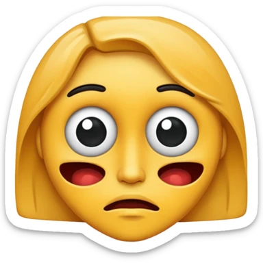 Make a distorted face sticker