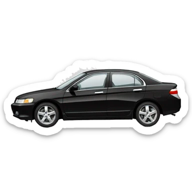 Honda accord car black 1999 year sticker