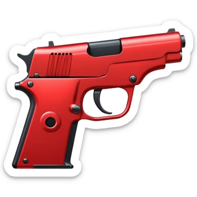 a red square with ur pist in the middle of the square sticker