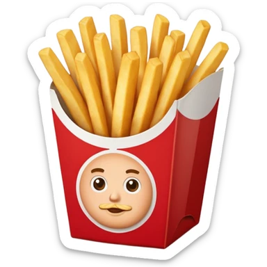 Kfc French fries sticker