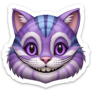 Alice in wonderland cat sticker