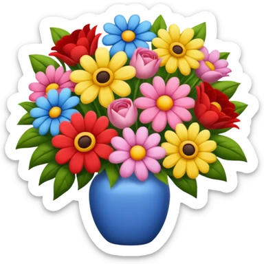 Huge flower bouquet sticker
