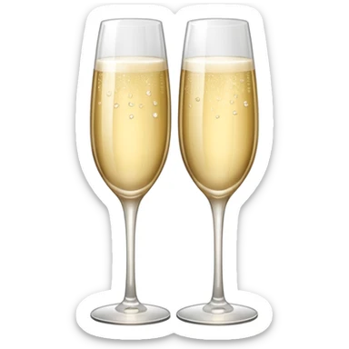 champagne glasses cheers sticker