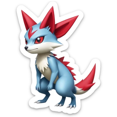  Weavile-Sneasel-Zangoose-hybrid (Full body) sticker
