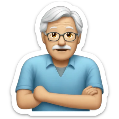 Siberian grandad sticker