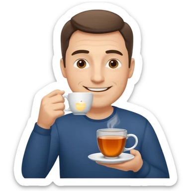 Çay içen baba sticker