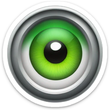 Bot green eye sticker