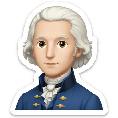 young george washington sticker