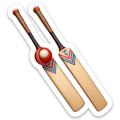 Only Cricket bat and ball sticker