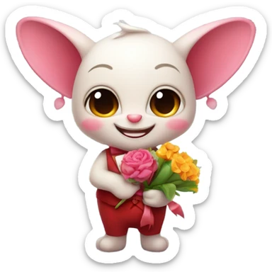 Valentine Imp cute sticker