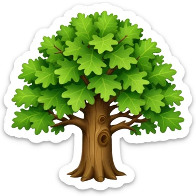 oak tree sticker