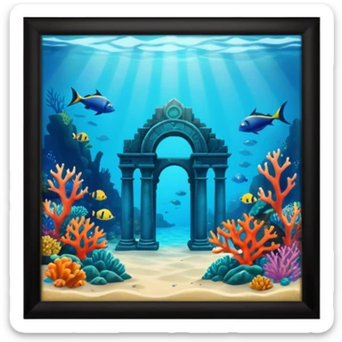 The Lost Island of Atlantis sticker