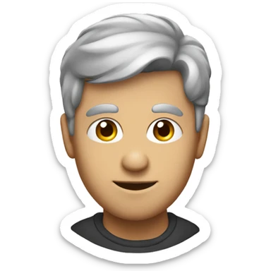 un homme avec un sourcil levé d’un air qui juge  sticker