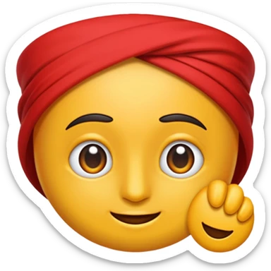 Kırmızı parıltı bir silah sticker