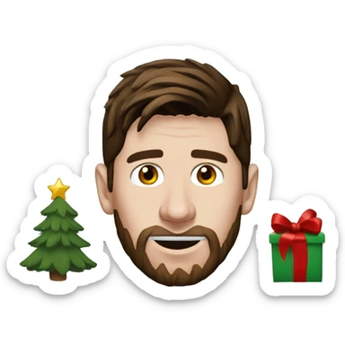 Christmas Lionel Messi sticker