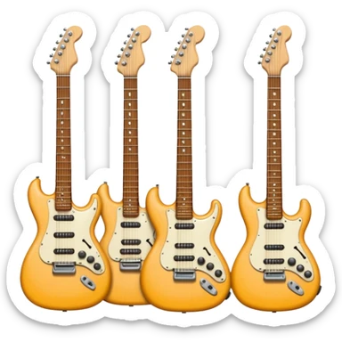 wooden electro guitars sticker