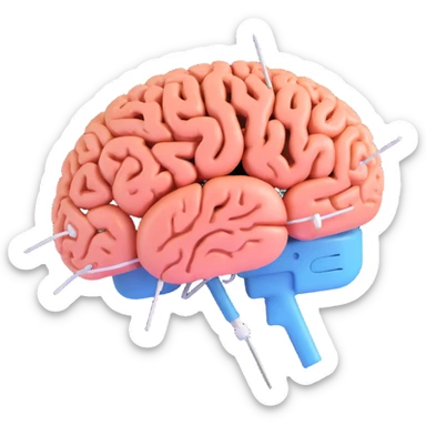 brain electric sticker