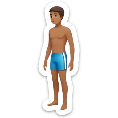 A person standing at the edge of a diving board, looking nervous. Below them is a pool of water labeled “Confidence.” Instead of hesitating, they count 5-4-3-2-1 and jump in, representing taking action despite fear.  sticker