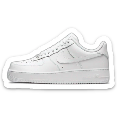 Chaussures Nike air force 1 blanche sticker