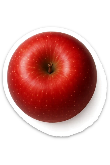 mela vista dall'alto sticker