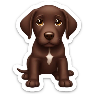 chocolate-lab-puppy sticker