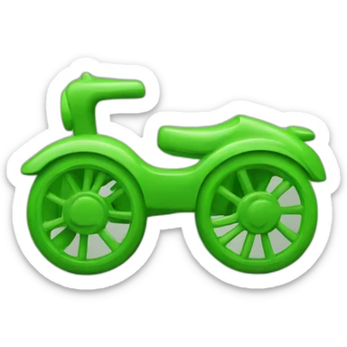 toy piece with green letter outside sticker