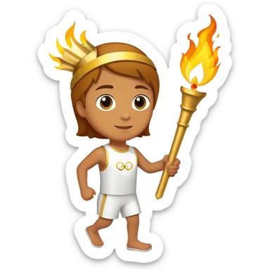 passing the olympic torch sticker