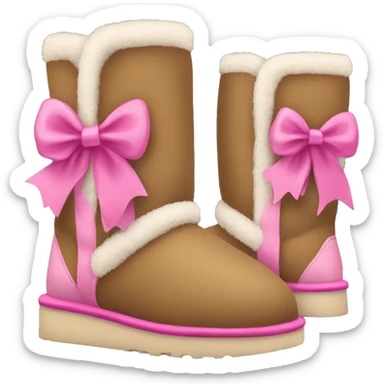 Uggs with pink bows sticker