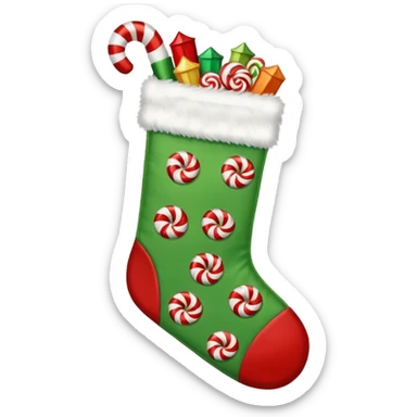 masculine christmas stocking sticker