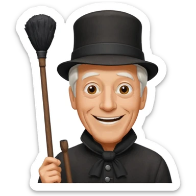 Dick Van Dyke chimney sweep  for discord  sticker