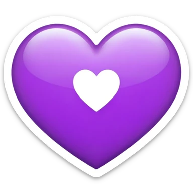 BTS logo purple heart sticker