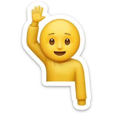 an emoji face dabbing  sticker