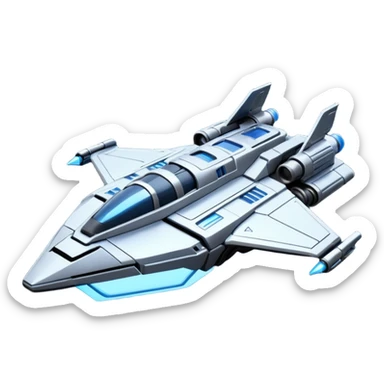 crea un emoji de la nave starlancer tac de star citizen sticker