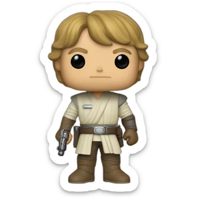 Funko pop Luke Skywalker sticker