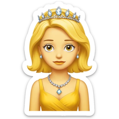 lisa Simpson yellow dress with jewelary sticker