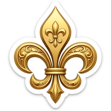 Fleur the lis royal symbol make it slightly elegant but fiery sticker