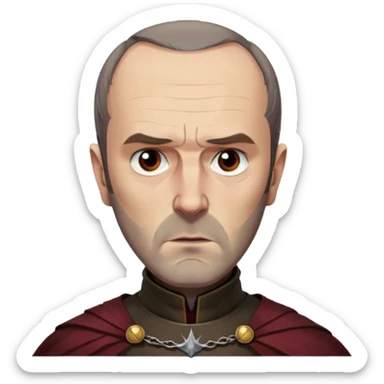 Stannis Baratheon
  from Games of throne character face only front face sticker