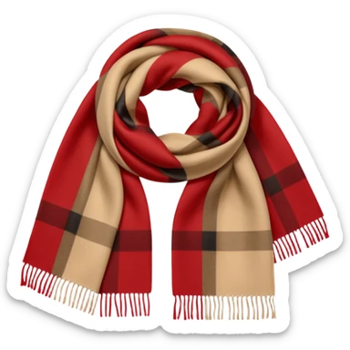 burberry scarf sticker