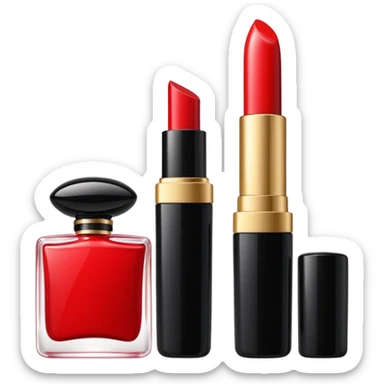 cosmetics (lipstick, perfume, mascara,..) sticker