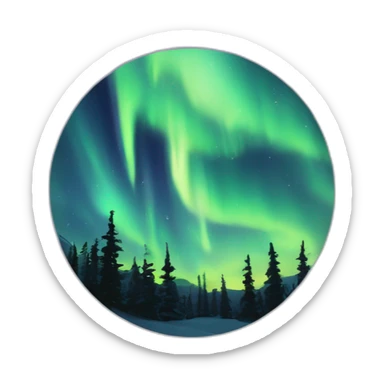 aurora boreal sticker