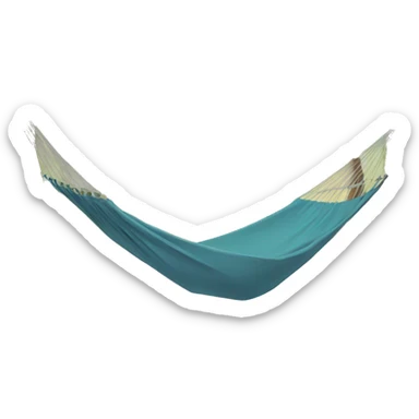 A hammock surrounded by palm trees sticker